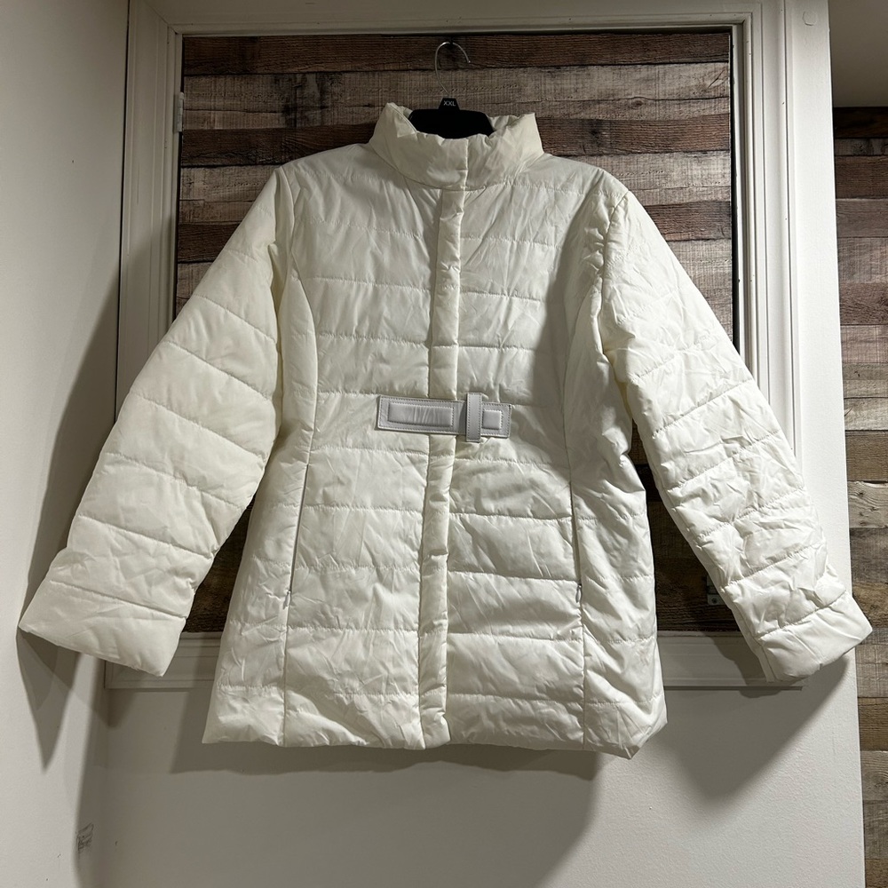 MODA International white puffer jacket